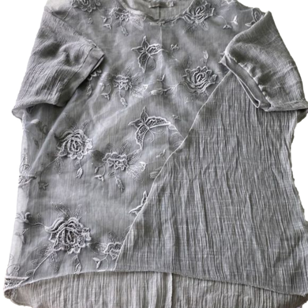 Simply Couture Women’s Top Gray Size XXXL